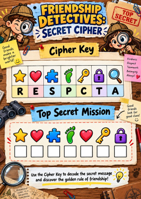 Friendship Detectives: Secret Cipher